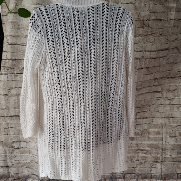 Sophia and Jane loose knit white cardigan - Picture 3 of 4